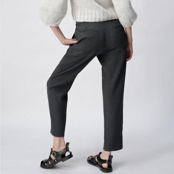 ZARA TEXTURED TROUSERS - Picture 5 of 9